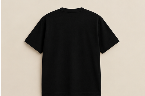 T-shirt noir, vue de dos [couleur:Noir]